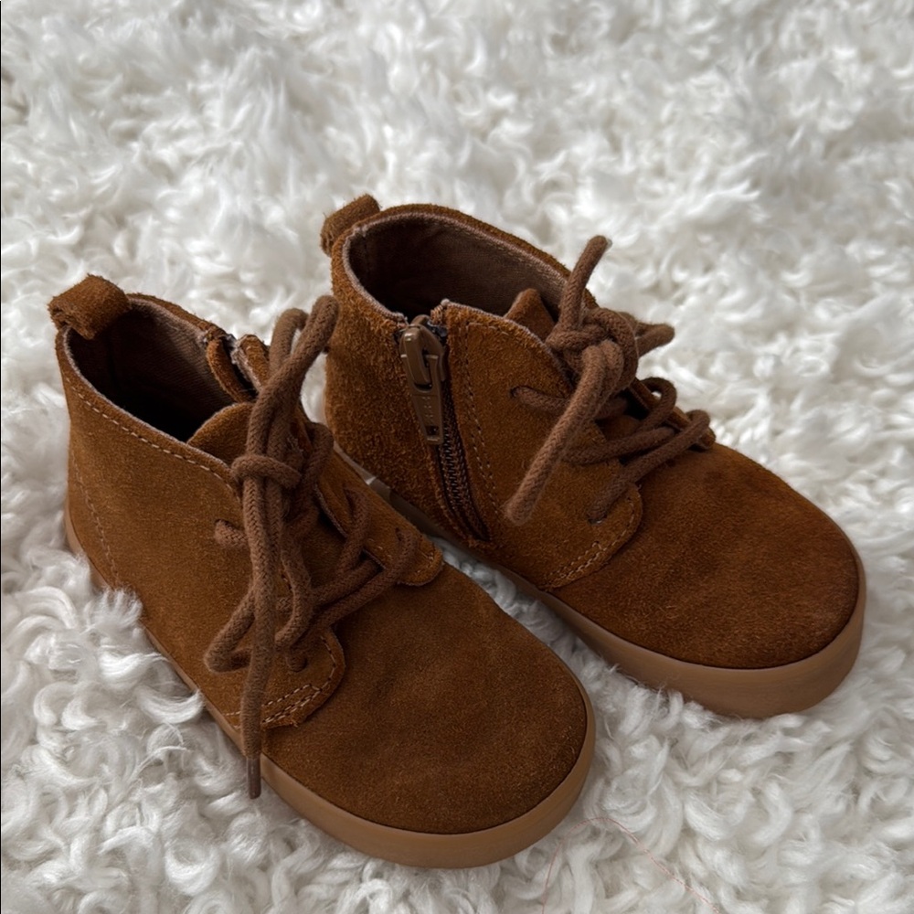 Baby Gap Brown Suede Kids Boots-T6